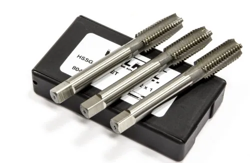 Volkel 814 066S HSS-Gewindebohrer - 3-teiliges Set, metrisch 16 mm x 1,5 mm, präzise gefertigt aus Hochgeschwindigkeitsstahl