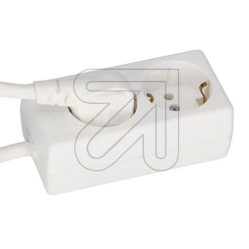 Steckdosenleiste 2-fach weiß 5m