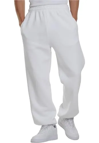 Urban Classics Fluffy Sweatpants White, XXL - Wanderhosen für Freizeit und Sport, mit elastischem Bund und seitlichen Taschen für praktischen Komfort, aus weichem Material für einen entspannten Look.