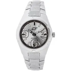 Herrenuhr Chronotech CC7039M-06M (Ø 39 mm) - Silber/Weiß