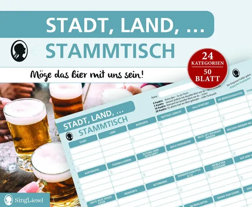 Singliesel | Stadt, Land, Stammtisch | Spiel | Deutsch (2025) | 100 S.