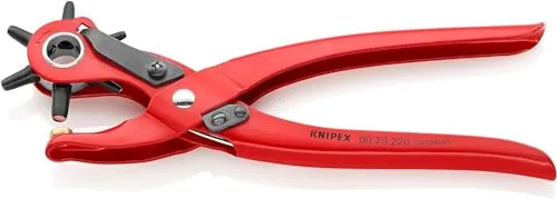 KNIPEX Revolverlochzange rot pulverbeschichtet 220 mm, 90 70 220 EAN