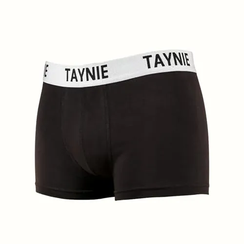 Boxershorts Herren aus Bio-Baumwolle 2er Pack schwarz/schwarz - bequeme Unterhosen Männer optimaler Komfort - Herren-Boxershorts mit sportlichem Bund - nachhaltige Boxershorts Herren (M/5, Schwarz)