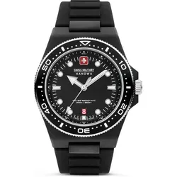 Swiss Military Hanowa Herren Analog Quarz Uhr SMWGN0001180 - Armbanduhren für Herren mit leuchtenden Zeigern für optimale Ablesbarkeit bei Dunkelheit, robustes Edelstahlgehäuse und zuverlässiges Quarzuhrwerk.