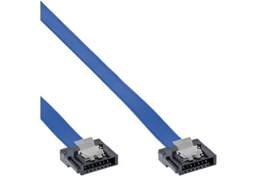 Inline InLine® SATA 6Gb/s Anschlusskabel klein, mit Sicherheitslasche, 0,3m Computer-Kabel