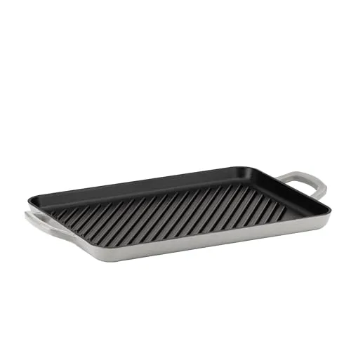 KELA Grillplatte CALIDO aus Gusseisen 35 x 25 cm - Pfannen für Induktion, Ofenfest und ideal zum Grillen, sorgt für gleichmäßige Wärmeverteilung und köstliche Ergebnisse.