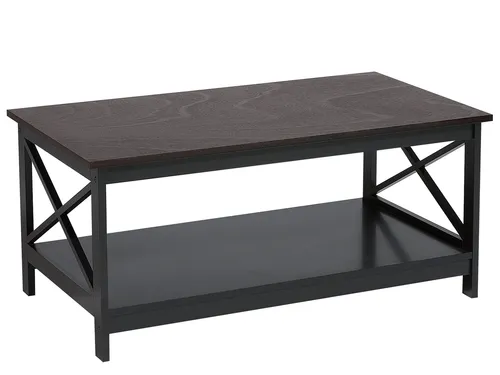Produktbild BELIANI Couchtisch Schwarz 55 x 100 cm