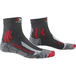 X-Socks Trek Outdoor Low Cut Men Socks - Anthracite/Red (G049) 42-44 - Laufsocken für Herren, ideal für Trekkingtouren. Maximale Belüftung und Blasenschutz dank innovativer Technologien für höchsten Komfort.