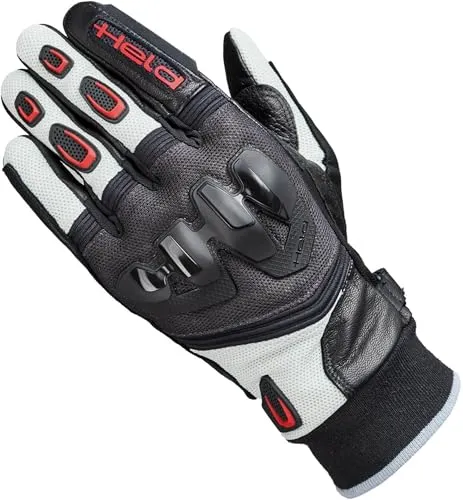 Held Motorrad Handschuhe Sambia KTC 2 - Touchscreen grau-schwarz - Hochwertige Motorradhandschuhe für ATV, Quad und Motocross. Atmungsaktiv und mit Touchscreen-Funktion, bieten sie hohen Komfort und Griffigkeit für unbeschwerten Fahrspaß.