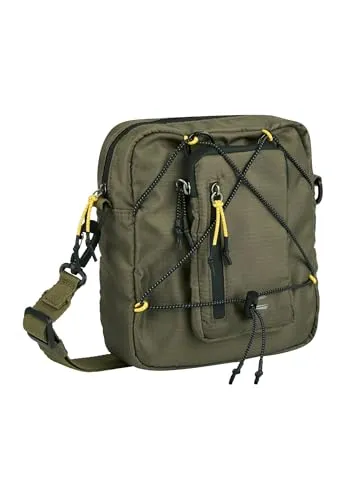 camel active Umhängetasche Shores - Ultraleichtes 2-teiliges Set mit abnehmbarer Pouch - Die Shores Umhängetasche kombiniert ultraleichtes Design mit praktischen Features. Mit reflektierenden Elementen und sportiver Schnürung ist sie ideal für Outdoor-Aktivitäten und den Alltag. Inklusive abnehmbarer Reißverschlusstasche.