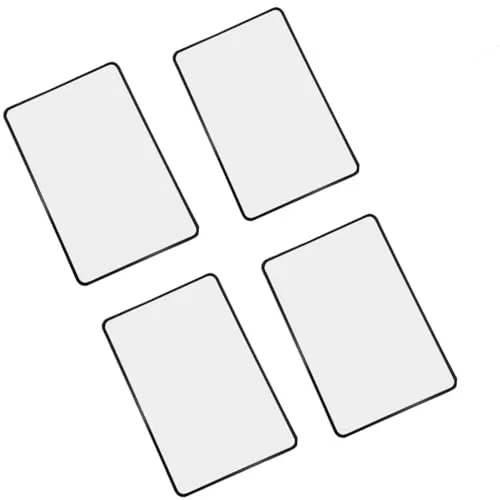 LiJuanWang Vergröserung Leselupen,4 Stück Vergrößerungsglas Leselupe Lupe Vollseiten Lese Lupe,rechteckige Lupe,Leselupe für Senioren und Low Vision,zum Lesen,Schmuck,Bücher,Landkarten(18 x 12 cm)