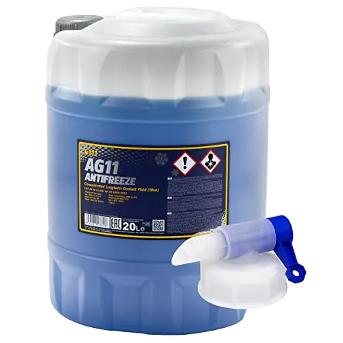 Kühlerfrostschutz Konzentrat MANNOL AG11 Longterm -40°C 20 Liter blau mit Auslasshahn