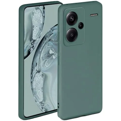 ONEFLOW Soft Case für Redmi Note 13 Pro+ 5G Hülle aus Silikon mit Kameraschutz, Silikonhülle mit erhöhtem Schutz fürs Display, Backcover Schutzhülle, weiche Handyhülle, Petrol