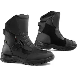 Falco Land 3 Kurzstiefel - Wasserdicht und Atmungsaktiv - Schwarz - 37 EU - Motorradstiefel mit D3O® Knöchelprotektor für optimalen Aufprallschutz und wasserdichter High-Tex Membrane, ideal für sicheres Fahren bei jedem Wetter.