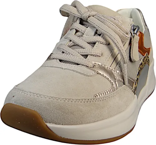 Gabor Damen Low-Top Sneaker - Damen-Sneaker aus Glattleder, leichte Latexsohle für angenehmen Tragekomfort, ideal für Freizeit und sportliche Aktivitäten.