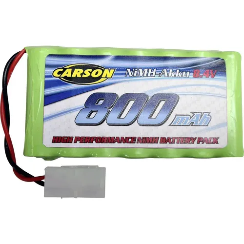 Carson 500608264 NiMh Akku 8,4V 800mAh - Ersatzakku für RC-Fahrzeuge, kompatibel mit Carson Pickup Crawler und vielen Modellautos