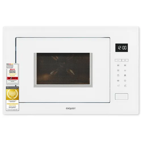 Exquisit Einbau-Mikrowelle EMW525-G-021 weiß | 25 l Garraum | 900 W Mikrowelle