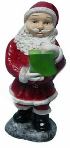 JVmoebel Gartenfigur Weihnachtsmann Figur aus wetterbeständigem Material für die Dekoration, (Weihnachtsmann Material : Kunststoff/Acryl 35 cm), Made in Europa