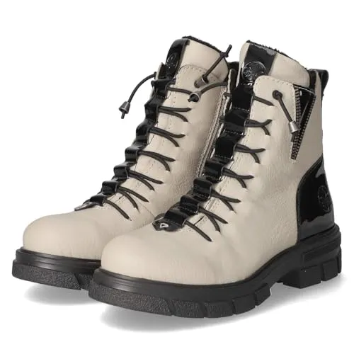 Rieker Z9152-60 Schnürstiefel Damen in beige in beige von Rieker
