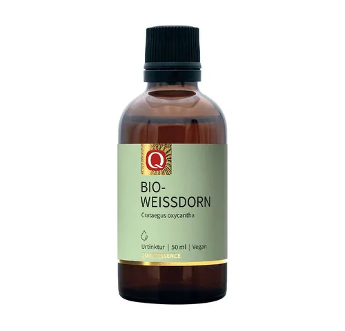 Quintessence Bio-Weißdorn Urtinktur - Vegane Tropfen, 50 ml - Hochwertige Urtinktur aus Bio-Weißdorn, traditionell nach Paracelsus hergestellt. Genieße die Essenz der Natur in jeder Flasche, ideal für die tägliche Pflege.