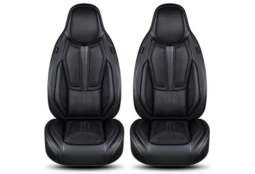 VW Tiguan 2 Schonbezüge in Schwarz DS3 - Sitzbezugset für Fahrer und Beifahrer, atmungsaktiv und abwaschbar, ideal für optimalen Schutz und Komfort im Auto.