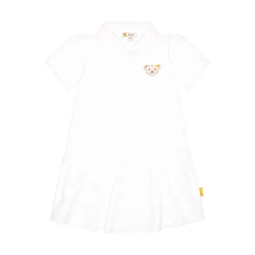 Steiff Mädchen Kleid, Bright White, 116 EU in weiß von Steiff