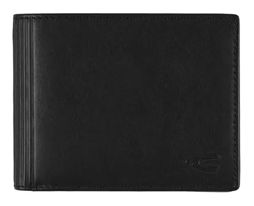camel active Cliff Horizontal Wallet Black - Herren-Geldbörsen mit modischem Design, hochwertiger Verarbeitung und kompakten Maßen für stilvolle Aufbewahrung Ihrer Wertsachen.