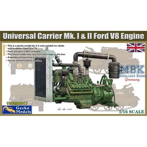 Gecko Models 16GM0017 Universal Carrier Mk.I & II Ford V8 Engine