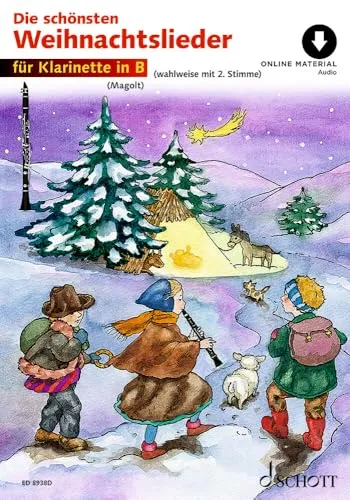 Die schönsten Weihnachtslieder: sehr leicht bearbeitet. 1-2 Klarinetten. (Umrüster-Konsolidierung)