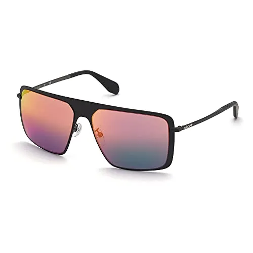 adidas Originals Herren OR0036 Sonnenbrille, Schwarz, 60 - Sportbrillen mit stylischer Metall-Navigator-Form, ideal für Outdoor-Aktivitäten und modisches Auftreten.