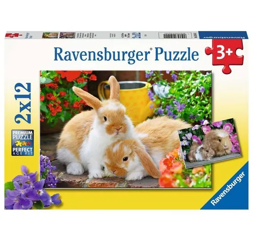 Ravensburger 05144 Puzzle Kleine Kuschelzeit - Teileanzahl 2X12