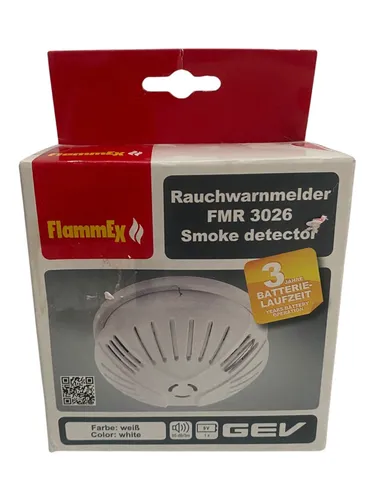 Rauchmelder Feuermelder Brandmelder Rauchwarnmelder FlammEx FMR 3026 NEU