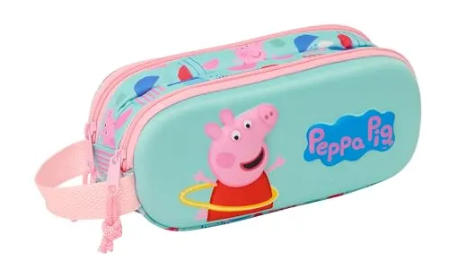 Safta Peppa Pig 3d Double Pencil Case One Size
