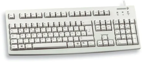 CHERRY G83-6104 - Kabelgebundene Industrie-Tastatur im EU-Layout, abriebfeste und leicht zu reinigende Tasten für langlebige Nutzung