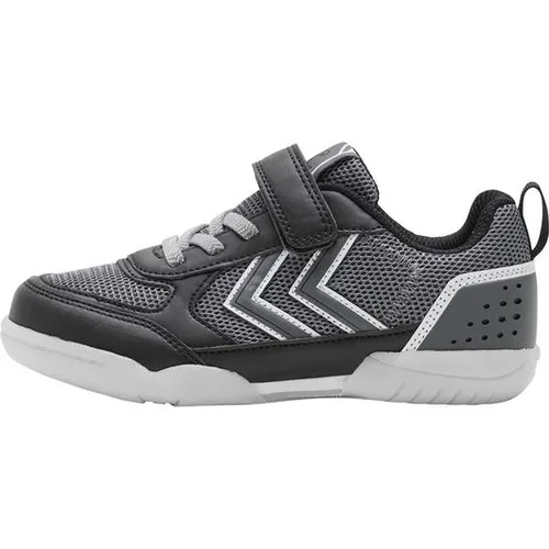 HUMMEL AEROTEAM 2.0 JR VC Handball Shoe, Black, 28 EU - Handballschuhe für Jungen, aus strapazierfähigem Leder und Gummi für optimalen Grip und Komfort beim Spiel.