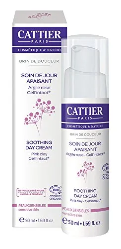 Cattier Brin de Douceur Beruhigende Tagespflege Bio 50 ml - Tagespflege für empfindliche Haut, mit beruhigenden Bio-Zutaten für ein frisches und strahlendes Hautbild.