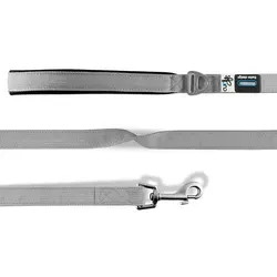 Curli Basic Leine Nylon Grau | 140cm x 1,5cm Hundeleine