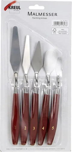 KREUL Malmesser SOLO Goya 5er Set Holzgriff