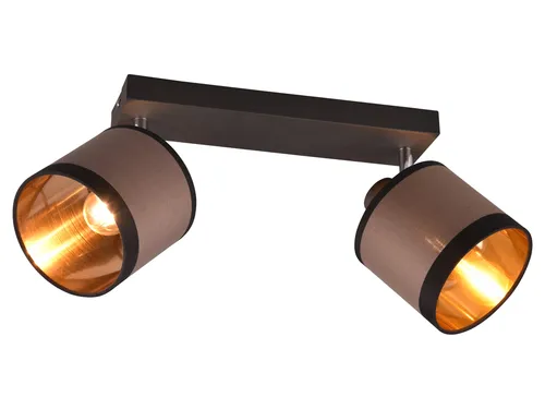 Reality Leuchten Deckenspot Davos, schwenkbar und verstellbar - Moderne Lampen für stilvolle Akzente – der Deckenspot Davos bietet eine angenehme Lichtverteilung mit edlen Stoffschirmen und ist in verschiedenen Ausführungen erhältlich.