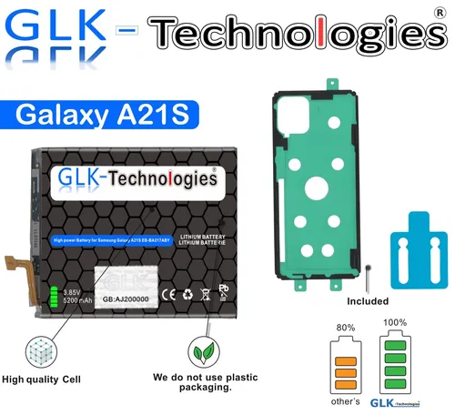 GLK Akku Für Samsung Galaxy A21S SM-A217F Battery EB-BA217ABY OHNE SET