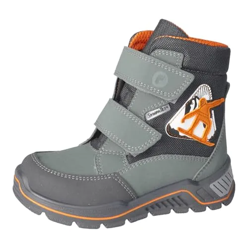 Ricosta Winterstiefeletten FLEX Stiefelette in Grün, Größe 34 - Wanderschuhe aus strapazierfähigem Textil und Synthetik, ideal für kalte Tage mit rutschfester PU-Laufsohle für sicheren Halt.