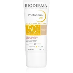 Bioderma Photoderm AR tönende Schutzcreme für sehr empfindliche Haut mit einer Neigung zu Rötungen SPF 50+ Farbton Natural 30 ml