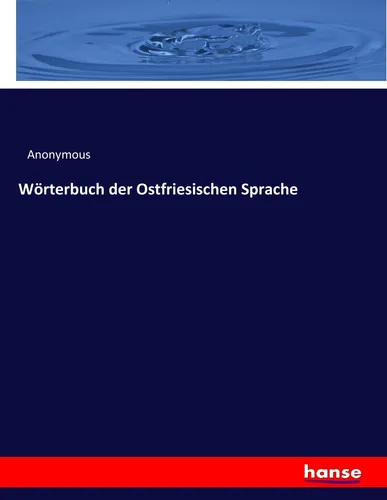 Produktbild Wörterbuch der Ostfriesischen Sprache