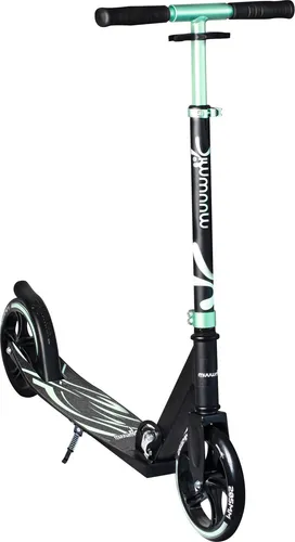 muuwmi Aluminium Scooter Plus 205 mm mint-schwarz in türkis von GLOBBER Deutschland GmbH