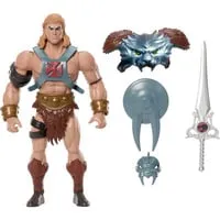 He-Man Actionfigur - Masters of The Universe Origins & Thundercats - Biegbare Actionfigur für Kinder, ca. 14 cm groß, mit 16 beweglichen Gelenken, abnehmbarer Rüstung und Mini-Comic für spannende Crossover-Abenteuer!