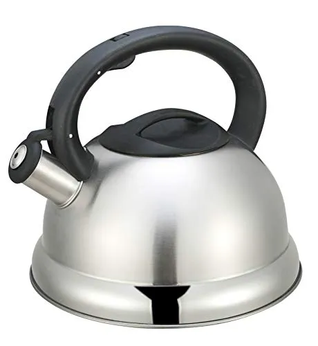 Kamberg – 0008112 – Wasserkocher/Teekessel 3 Liter – Edelstahl – Ergonomischer Griff – Für alle Herdarten, auch Induktion