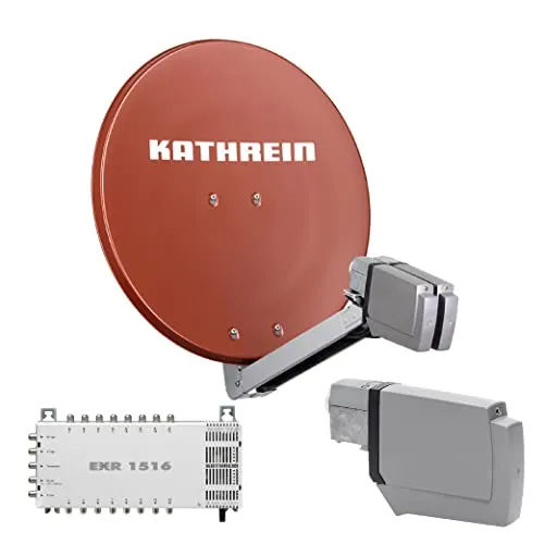 Kathrein CAS 80 Sat-Antenne Rotbraun von hm-sat
