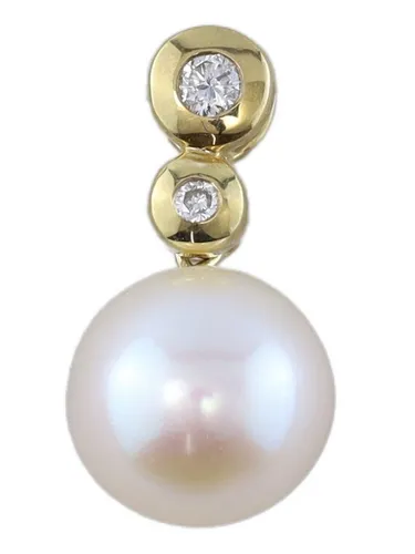 MIAMAR 1145071 Damen Anhänger 14 Karat (585) Gelbgold weiß - Eleganter Damen Anhänger aus 14 Karat (585) Gelbgold. Perfekt für besondere Anlässe oder als stilvolles Accessoire im Alltag.