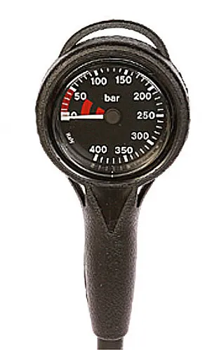 Termo Slim Line Finimeter 0-400 bar in schwarz mit Hochdruckschlauch - Neuware