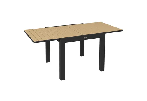 MC Star Gartentisch Outdoor-Tisch - Ausziehbar & Wetterbeständig (Gelb) - Ausziehbarer Gartentisch mit pulverbeschichtetem Aluminiumgestell. Ideal für Garten und Terrasse, bietet Platz für bis zu 6 Personen. Leicht zu reinigen und schnell aufzubauen.